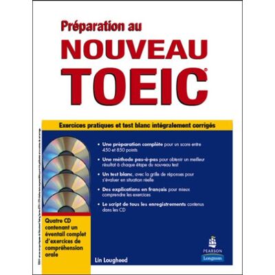 Lin Lougheed Préparation Au Nouveau Toeic : Méthode D'Apprentissage Avec Exercices Pratiques Et Test Blanc Intégralement Corrigés - Publicité Lin Lougheed Préparation Au Nouveau Toeic : Méthode D'Apprentissage Avec Exercices Pratiques Et Test Blanc Intégralement Corrigés - Publicité