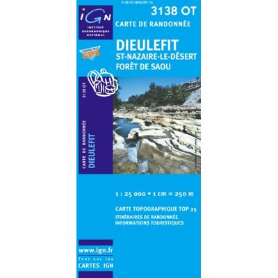 Dieulefit 1 : 25 000: St-Nazaire-Le-Désert / Forêt De Saou: Ign.3138ot - Publicité Dieulefit 1 : 25 000: St-Nazaire-Le-Désert / Forêt De Saou: Ign.3138ot - Publicité