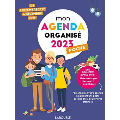 Larousse Mon Agenda Organisée Poche 2023 : De Septembre 2022 À Décembre 2023 - Publicité Larousse Mon Agenda Organisée Poche 2023 : De Septembre 2022 À Décembre 2023 - Publicité