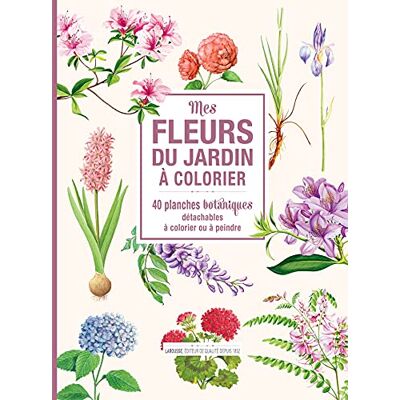 Larousse Mes Fleurs Du Jardin À Colorier : 40 Planches Botaniques Détachables À Colorier Ou À Peindre - Publicité Larousse Mes Fleurs Du Jardin À Colorier : 40 Planches Botaniques Détachables À Colorier Ou À Peindre - Publicité
