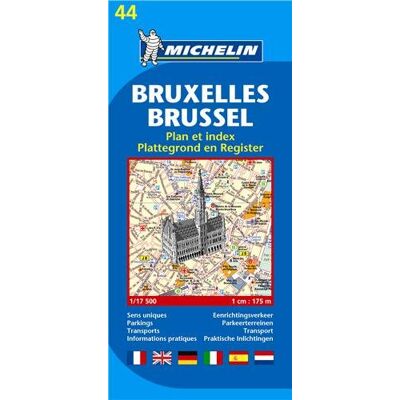 Michelin Bruxelles Gefaltet - Publicité Michelin Bruxelles Gefaltet - Publicité