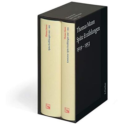 Späte Erzählungen 1919-1953: Text Und Kommentar In Einer Kassette (Thomas Mann, Große Kommentierte Frankfurter Ausgabe. Werke, Briefe, Tagebücher, Band 6) - Publicité Späte Erzählungen 1919-1953: Text Und Kommentar In Einer Kassette (Thomas Mann, Große Kommentierte Frankfurter Ausgabe. Werke, Briefe, Tagebücher, Band 6) - Publicité