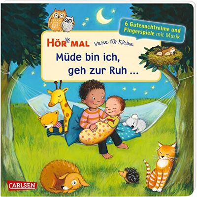 Various Hör Mal (Soundbuch): Verse Für Kleine: Müde Bin Ich, Geh Zur Ruh ...: Und Andere Abendverse Mit Musik Zum Hören, Schauen Und Mitmachen Ab 18 ... Fingerspiele Mit Musik Und Spielanleitungen - Publicité Various Hör Mal (Soundbuch): Verse Für Kleine: Müde Bin Ich, Geh Zur Ruh ...: Und Andere Abendverse Mit Musik Zum Hören, Schauen Und Mitmachen Ab 18 ... Fingerspiele Mit Musik Und Spielanleitungen - Publicité