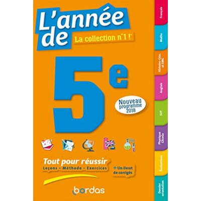 Collectif L'Année De 5e : Tout Pour Réussir : Conforme Au Nouveau Programme - Publicité Collectif L'Année De 5e : Tout Pour Réussir : Conforme Au Nouveau Programme - Publicité
