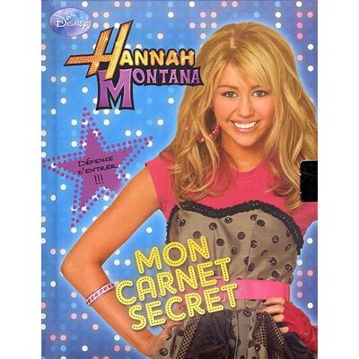 Disney Mon Carnet Secret Hannah Montana - Publicité Disney Mon Carnet Secret Hannah Montana - Publicité