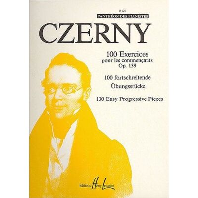 Carl Czerny Exercices Pour Les Commençants (100) Op.139 - Publicité Carl Czerny Exercices Pour Les Commençants (100) Op.139 - Publicité
