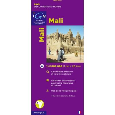 Carte touristique Mali 1:2 000 000 - France - Publicité Carte touristique Mali 1:2 000 000 - France - Publicité