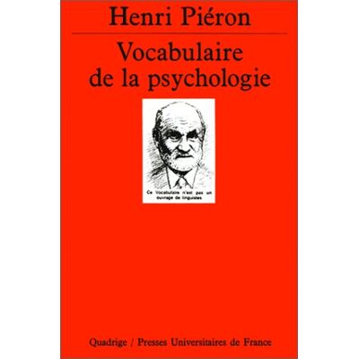 Henri Piéron Vocabulaire De La Psychologie - Publicité Henri Piéron Vocabulaire De La Psychologie - Publicité