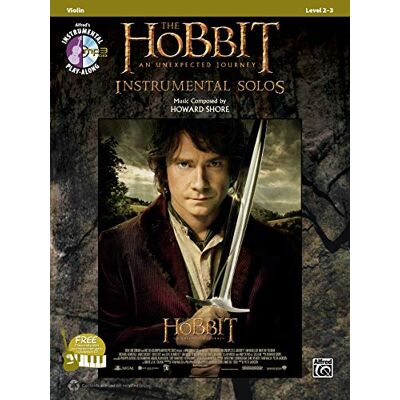 Howard Shore The Hobbit: An Unexpected Journey - Instrumental Solos (Violin) (Buch & Cd) (Pop Instrumental Solo) - Publicité Howard Shore The Hobbit: An Unexpected Journey - Instrumental Solos (Violin) (Buch & Cd) (Pop Instrumental Solo) - Publicité