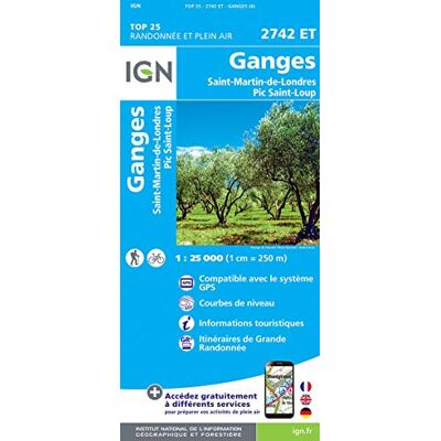 Collectif Ganges.Saint-Martin-De-Londres Pic Saint-Loup 1:25 000 - Publicité Collectif Ganges.Saint-Martin-De-Londres Pic Saint-Loup 1:25 000 - Publicité