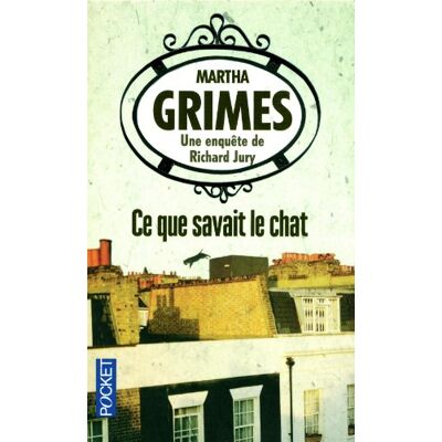 Martha Grimes Une Enquête De Richard Jury. Ce Que Savait Le Chat - Publicité Martha Grimes Une Enquête De Richard Jury. Ce Que Savait Le Chat - Publicité