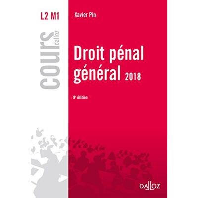 Droit Pénal Général 2018 : L2 M1 - Publicité Droit Pénal Général 2018 : L2 M1 - Publicité