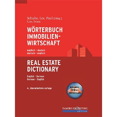 Alec Evans Wörterbuch Immobilienwirtschaft. Englisch-Deutsch /deutsch-Englisch: Real Estate Dictionary - Publicité Alec Evans Wörterbuch Immobilienwirtschaft. Englisch-Deutsch /deutsch-Englisch: Real Estate Dictionary - Publicité