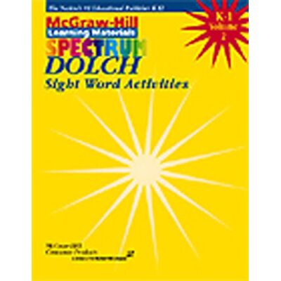 Carol Marinovich Dolch Sight Word Activities (Spectrum Series) - Publicité Carol Marinovich Dolch Sight Word Activities (Spectrum Series) - Publicité