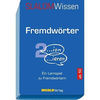 Eva Woodtli Wiggenhauser Slalomwissen - Fremdwörter 2: Ein Lernspiel Zu Fremdwörtern - Publicité Eva Woodtli Wiggenhauser Slalomwissen - Fremdwörter 2: Ein Lernspiel Zu Fremdwörtern - Publicité