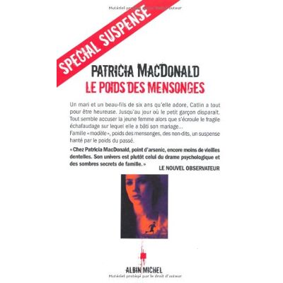 Patricia MacDonald Le Poids Des Mensonges - Publicité Patricia MacDonald Le Poids Des Mensonges - Publicité