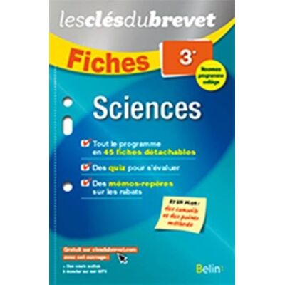 Collectif Sciences, 3e : Svt, Physique Chimie, Technologie : Nouveau Programme Collège - Publicité Collectif Sciences, 3e : Svt, Physique Chimie, Technologie : Nouveau Programme Collège - Publicité