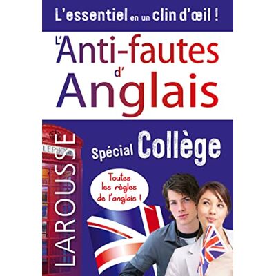 Larousse L'Anti-Fautes D'Anglais : Spécial Collège : L'Essentiel En Un Clin D'Oeil ! - Publicité Larousse L'Anti-Fautes D'Anglais : Spécial Collège : L'Essentiel En Un Clin D'Oeil ! - Publicité