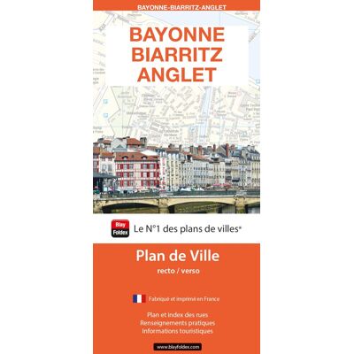 Blay-Foldex Bayonne-Biarritz-Anglet 2024 - Plan De Ville - Publicité Blay-Foldex Bayonne-Biarritz-Anglet 2024 - Plan De Ville - Publicité