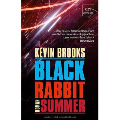 Kevin Brooks Black Rabbit Summer: Roman - Publicité Kevin Brooks Black Rabbit Summer: Roman - Publicité