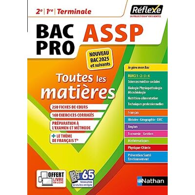 Jean-Louis Carnat Bac Pro Assp, 2e, 1re, Terminale : Toutes Les Matières : Nouveau Bac 2025 Et Suivants - Publicité Jean-Louis Carnat Bac Pro Assp, 2e, 1re, Terminale : Toutes Les Matières : Nouveau Bac 2025 Et Suivants - Publicité