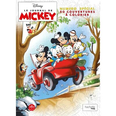 Disney Le Journal De Mickey : Numéro Spécial : 50 Couvertures À Colorier - Publicité Disney Le Journal De Mickey : Numéro Spécial : 50 Couvertures À Colorier - Publicité
