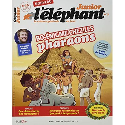Collectif L'Eléphant Junior, N° 3. Bd-Énigme Chez Les Pharaons - Publicité Collectif L'Eléphant Junior, N° 3. Bd-Énigme Chez Les Pharaons - Publicité