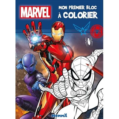 Collectif Marvel : Mon Premier Bloc À Colorier (Iron-Man) - Publicité Collectif Marvel : Mon Premier Bloc À Colorier (Iron-Man) - Publicité