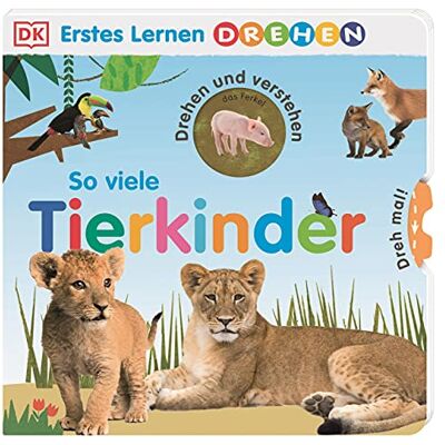 Erstes Lernen Drehen. So Viele Tierkinder: Pappbilderbuch Mit Drehscheiben Und Gucklöchern Ab 2 Jahren - Publicité Erstes Lernen Drehen. So Viele Tierkinder: Pappbilderbuch Mit Drehscheiben Und Gucklöchern Ab 2 Jahren - Publicité