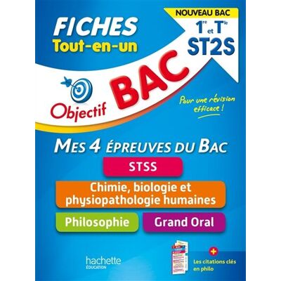 Collectif Tout-En-Un 1re Et Terminale St2s, Mes 4 Épreuves Du Bac, Fiches : Stss, Chimie, Biologie Et Physiopathologie Humaines, Philosophie, Grand Oral : Nouveau Bac - Publicité Collectif Tout-En-Un 1re Et Terminale St2s, Mes 4 Épreuves Du Bac, Fiches : Stss, Chimie, Biologie Et Physiopathologie Humaines, Philosophie, Grand Oral : Nouveau Bac - Publicité