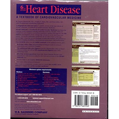 Heart Disease, 1 Cd-Rom: A Textbook Of Cardiovascular Medicine. For Windows 95/98/2000/nt 4.0 And Macos 8.1 - Publicité Heart Disease, 1 Cd-Rom: A Textbook Of Cardiovascular Medicine. For Windows 95/98/2000/nt 4.0 And Macos 8.1 - Publicité