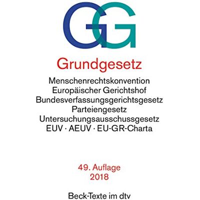 Various Grundgesetz Gg: Mit Menschenrechtskonvention, Verfahrensordnung Des Europäischen Gerichtshofs Für Menschenrechte, Bundesverfassungsgerichtsgesetz, ... Der Europäischen Union (Dtv Beck Texte) - Publicité Various Grundgesetz Gg: Mit Menschenrechtskonvention, Verfahrensordnung Des Europäischen Gerichtshofs Für Menschenrechte, Bundesverfassungsgerichtsgesetz, ... Der Europäischen Union (Dtv Beck Texte) - Publicité