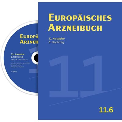 Europäisches Arzneibuch Digital, 11. Ausgabe, 6. Nachtrag: Amtliche Deutsche Ausgabe (Ph. Eur. 11.6) - Publicité Europäisches Arzneibuch Digital, 11. Ausgabe, 6. Nachtrag: Amtliche Deutsche Ausgabe (Ph. Eur. 11.6) - Publicité