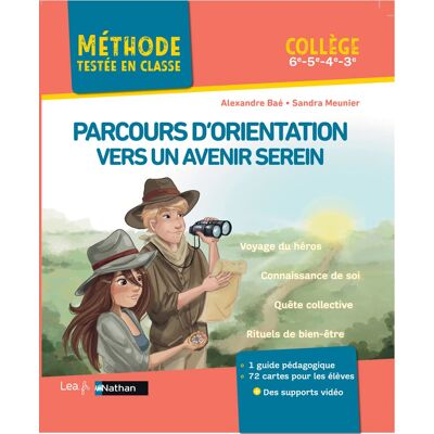 Sandra Meunier Parcours D'Orientation Vers Un Avenir Serein : Collège, 6e, 5e, 4e, 3e : Voyage Du Héros, Connaissance De Soi, Quête Collective, Rituels De Bien-Être - Publicité Sandra Meunier Parcours D'Orientation Vers Un Avenir Serein : Collège, 6e, 5e, 4e, 3e : Voyage Du Héros, Connaissance De Soi, Quête Collective, Rituels De Bien-Être - Publicité