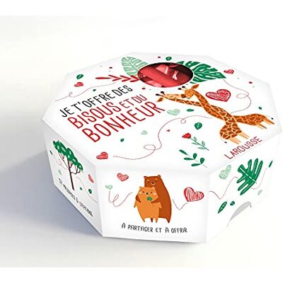 Larousse Je T'Offre Des Bisous & Du Bonheur - Publicité Larousse Je T'Offre Des Bisous & Du Bonheur - Publicité