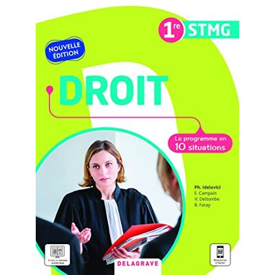 Véronique Deltombe Droit 1re Stmg : Le Programme En 10 Situations - Publicité Véronique Deltombe Droit 1re Stmg : Le Programme En 10 Situations - Publicité