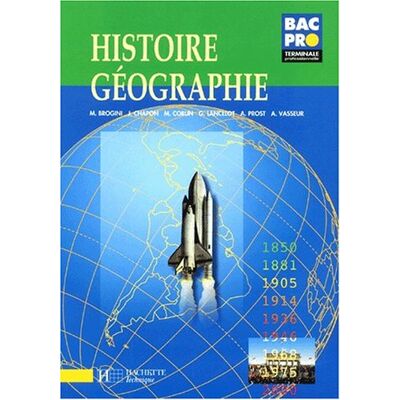 Hachette Histoire Géographie Bac Pro Tle - Publicité Hachette Histoire Géographie Bac Pro Tle - Publicité