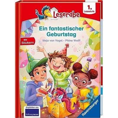 Maja von Vogel Ein Fantastischer Geburtstag - Lesen Lernen Mit Dem Leserabe - Erstlesebuch - Kinderbuch Ab 6 Jahren - Lesen Lernen 1. Klasse Jungen Und Mädchen (Leserabe 1. Klasse) (Leserabe - 1. Lesestufe) - Publicité Maja von Vogel Ein Fantastischer Geburtstag - Lesen Lernen Mit Dem Leserabe - Erstlesebuch - Kinderbuch Ab 6 Jahren - Lesen Lernen 1. Klasse Jungen Und Mädchen (Leserabe 1. Klasse) (Leserabe - 1. Lesestufe) - Publicité