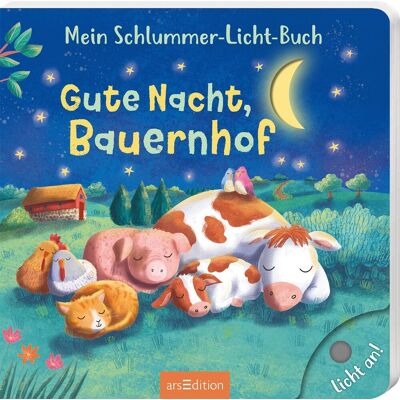 Maria Höck Mein Schlummer-Licht-Buch: Gute Nacht, Bauernhof: Mit Led-Lichtern Liebevolles Einschlafbuch Mit Licht Und Ersten Reimen Für Kinder Ab 18 Monaten - Publicité Maria Höck Mein Schlummer-Licht-Buch: Gute Nacht, Bauernhof: Mit Led-Lichtern Liebevolles Einschlafbuch Mit Licht Und Ersten Reimen Für Kinder Ab 18 Monaten - Publicité
