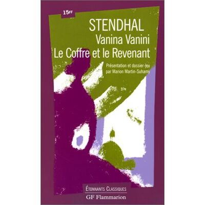 Stendhal Vanina Vanini - Publicité Stendhal Vanina Vanini - Publicité