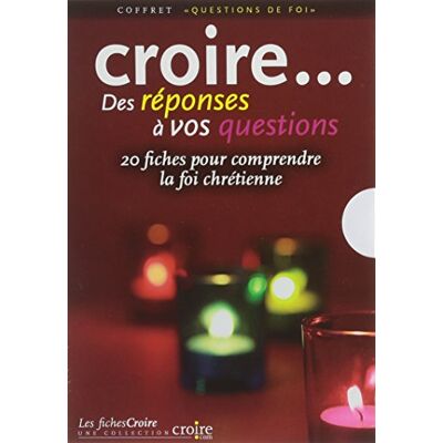 Collectif Coffret Croire Question De Foi 20 Fiches - Publicité Collectif Coffret Croire Question De Foi 20 Fiches - Publicité
