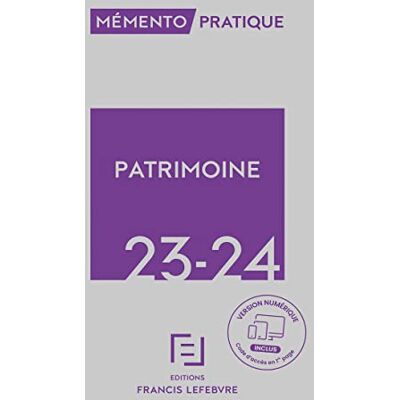 Francis Lefebvre Patrimoine 2023-2024 - Publicité Francis Lefebvre Patrimoine 2023-2024 - Publicité