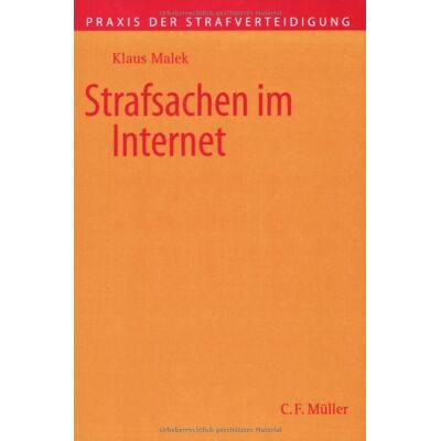 Klaus Malek Strafsachen Im Internet - Publicité Klaus Malek Strafsachen Im Internet - Publicité