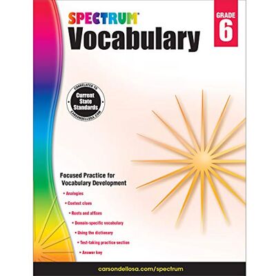 Spectrum Vocabulary, Grade 6 - Publicité Spectrum Vocabulary, Grade 6 - Publicité