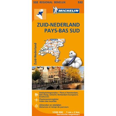Nederland Zuid / Pays-Bas Sud 11532 Carte ' Regional ' Michelin Kaart (Kaarten/cartes Michelin) - Publicité Nederland Zuid / Pays-Bas Sud 11532 Carte ' Regional ' Michelin Kaart (Kaarten/cartes Michelin) - Publicité