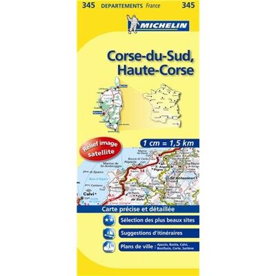 Corse Du Sud Haute Corse (Lokale Kaarten Michelin (345)) - Publicité Corse Du Sud Haute Corse (Lokale Kaarten Michelin (345)) - Publicité