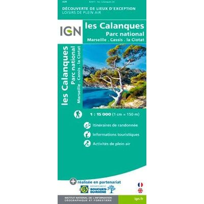 Collectif Les Calanques De Marseille À Cassis 1:15 000: Freizeitkarte - Publicité Collectif Les Calanques De Marseille À Cassis 1:15 000: Freizeitkarte - Publicité