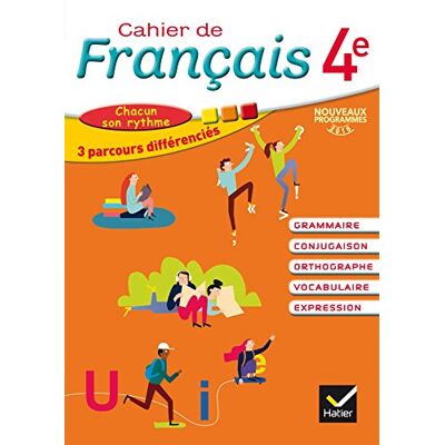 Annie Lomné Cahier De Français 4e : Grammaire, Conjugaison, Orthographe, Vocabulaire, Expression : Chacun Son Rythme, 3 Parcours Différenciés, Nouveaux Programmes 2016 - Publicité Annie Lomné Cahier De Français 4e : Grammaire, Conjugaison, Orthographe, Vocabulaire, Expression : Chacun Son Rythme, 3 Parcours Différenciés, Nouveaux Programmes 2016 - Publicité