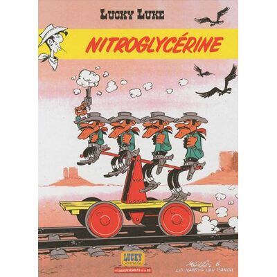 Morris Lucky Luke, Tome 25 : Nitroglycérine - Publicité Morris Lucky Luke, Tome 25 : Nitroglycérine - Publicité