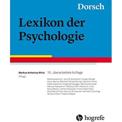 Wirtz, Markus Antonius Dorsch - Lexikon Der Psychologie - Publicité Wirtz, Markus Antonius Dorsch - Lexikon Der Psychologie - Publicité
